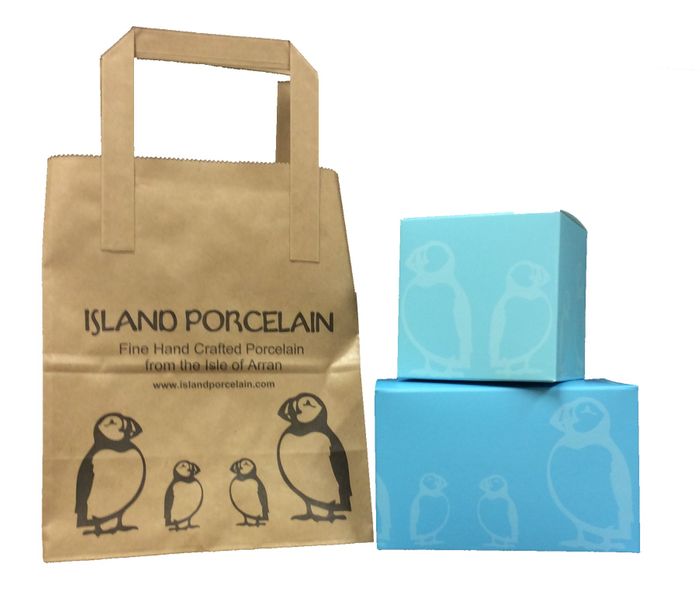 Island Porcelain Boxes, Stickers and Bags